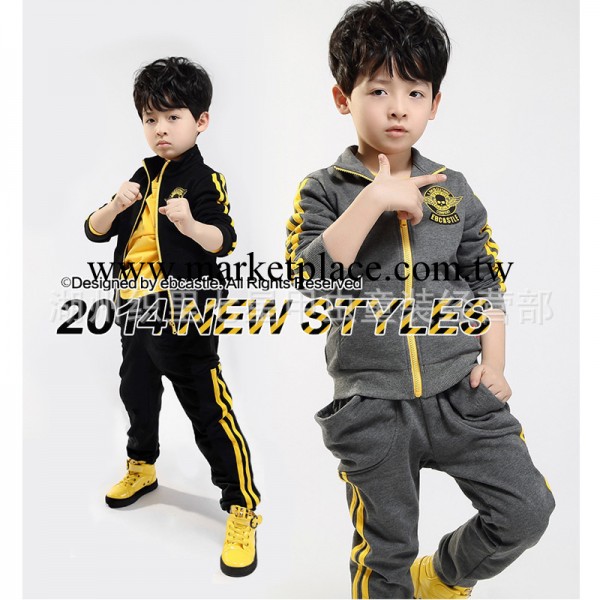 童裝男童套裝運動兒童中童小孩套裝純棉春秋裝2014潮新款工廠,批發,進口,代購