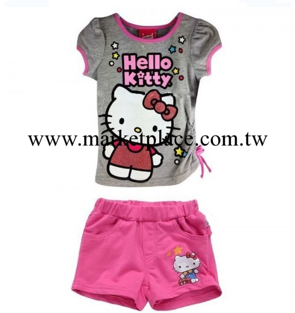 一件代發，女童夏款套裝，hello kitty 童套裝，兒童套裝工廠,批發,進口,代購