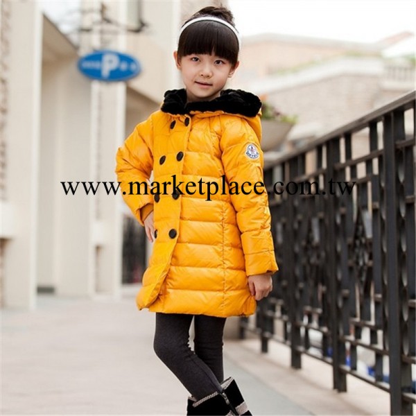 香港一休2013新款韓版毛領女童羽絨衣批發・進口・工廠・代買・代購
