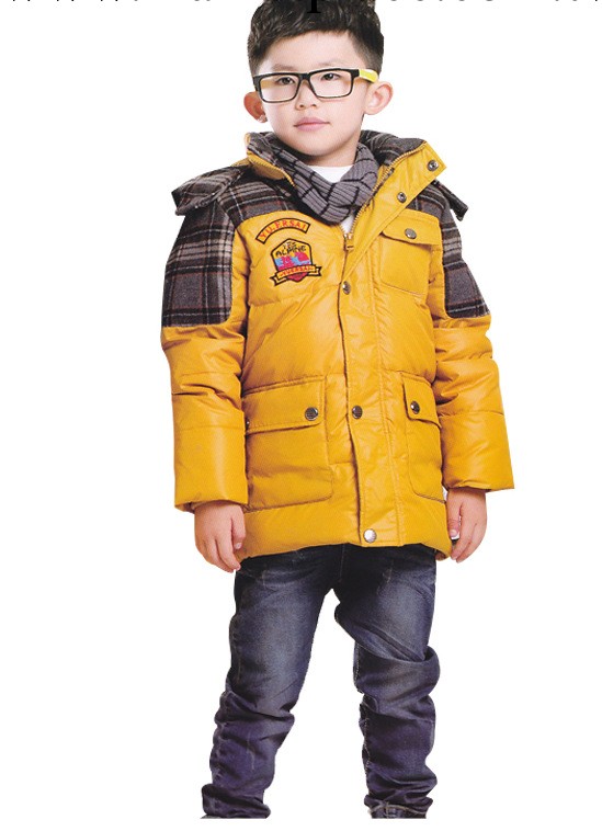 2014新款包郵特價正品譽爾賽 中小童羽絨衣男款加厚外套CA21321工廠,批發,進口,代購