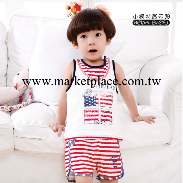 【新貨包物流】熱銷款品牌童裝批發 美國寶貝男童背心套裝 1089工廠,批發,進口,代購