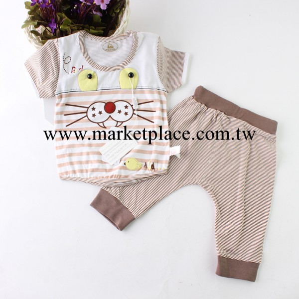 夏裝款嬰兒短袖童套裝 品牌寶寶套裝竹纖維兩件套嬰幼兒服裝工廠,批發,進口,代購