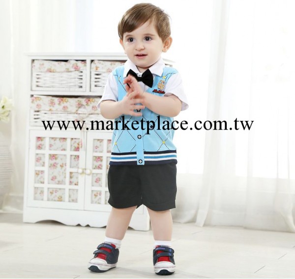 嬰幼兒童裝紳士套裝品牌童裝3件套+領帶廠傢直銷質量保證XB9385批發・進口・工廠・代買・代購