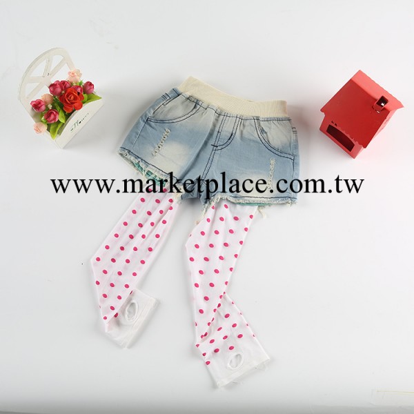 吉米童品 優品外貿品牌童褲批發 女童牛仔熱褲字母毛巾繡花短褲工廠,批發,進口,代購