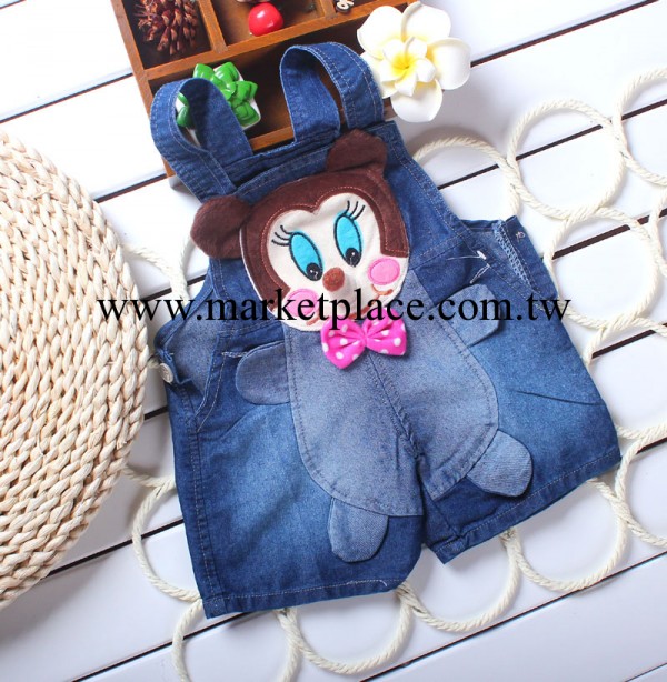 2014夏款童裝 女童背帶褲 寶寶米奇卡通百搭背帶褲 超軟超薄工廠,批發,進口,代購