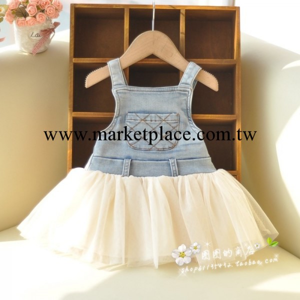 童裙批發 中小童連衣裙 寶寶背心裙 兒童牛仔背心紗裙 童裙可代發工廠,批發,進口,代購