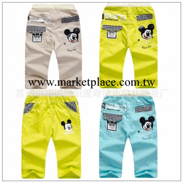 2014夏天新款中小男童五分中褲 兒童休閒中褲廠傢批發 童裝中褲子工廠,批發,進口,代購