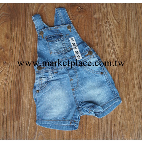 超柔軟面料 外貿Z傢 男女童百搭牛仔背帶褲背帶短褲 外貿童裝工廠,批發,進口,代購