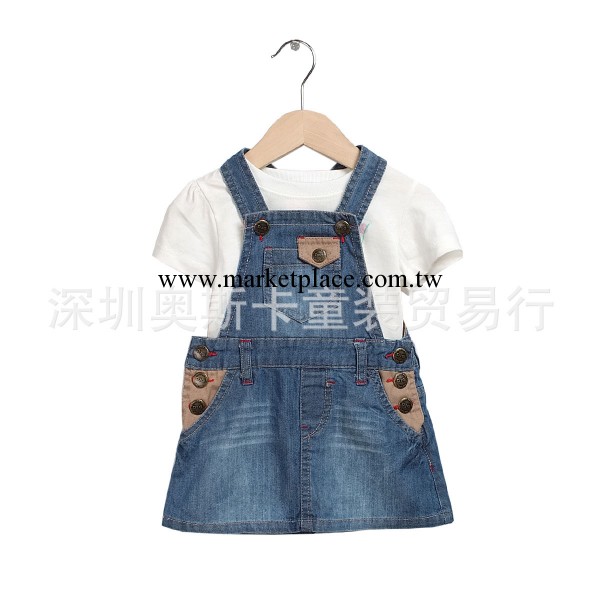 〖外貿童裝批發〗歐美品牌正品 女童 牛仔背帶裙 小童牛仔裙新款工廠,批發,進口,代購
