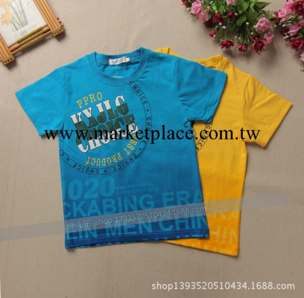 2014春夏韓版男童中童裝 短袖童t恤 外貿中童裝 奧代爾中童裝工廠,批發,進口,代購