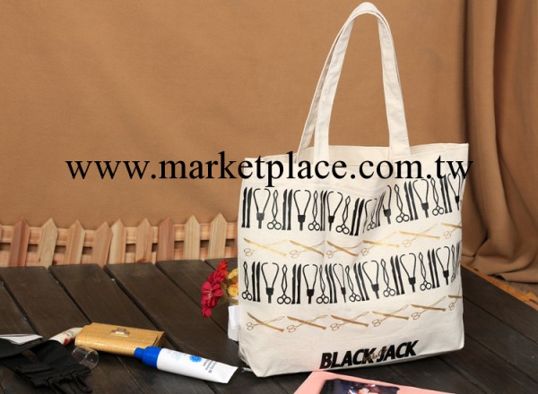 BLACKJACK純棉帆佈環保單肩包小包 120克工廠,批發,進口,代購