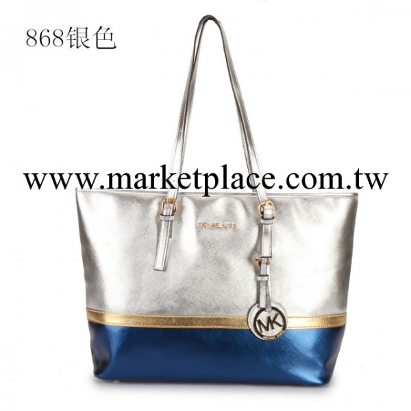 MK Michael Kors2014新款單肩時尚手提單肩PU女包包 配色亮皮款工廠,批發,進口,代購