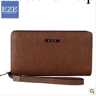 2014新款EZE 正品 男式商務男士錢包 長款錢包手包單拉鏈錢夾特價工廠,批發,進口,代購