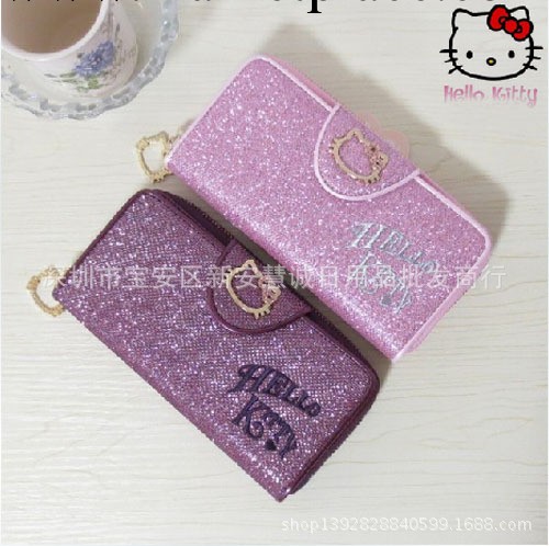 Hello Kitty長款錢包 絢麗閃色卡包淑女錢夾 手機包工廠,批發,進口,代購
