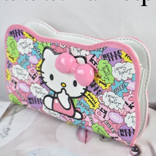 外貿Hello Kitty錢包可愛對話框KT貓咪長款錢包/韓版女式大號錢夾工廠,批發,進口,代購