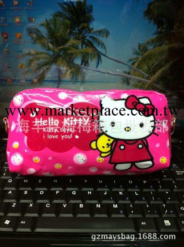 廠傢批發hello kitty迪士尼卡通圖案防水女生化妝包筆袋工廠,批發,進口,代購