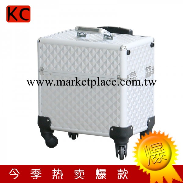 小型專業拉桿化妝箱 萬向輪化妝工具箱收納箱 鋁合金化妝盒批發工廠,批發,進口,代購