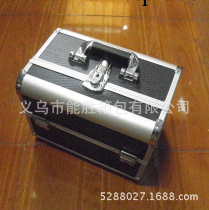 義烏鋁箱廠供應化妝箱 高檔黑色專業化妝箱 跟妝攜帶方便工廠,批發,進口,代購