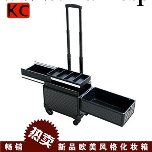 韓國化妝箱雙開大號 專業拉桿化妝箱化妝工具箱美甲箱 定做批發工廠,批發,進口,代購