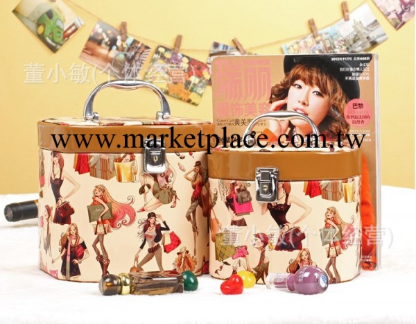 時尚韓版多功能帶鎖化妝包化妝箱收納箱首飾箱工廠,批發,進口,代購