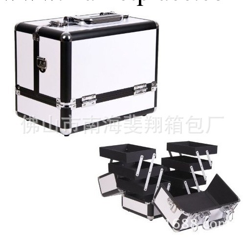 廠傢專業定制鋁合金包邊化妝箱/雙開化妝箱/鋁合金化妝工具箱工廠,批發,進口,代購