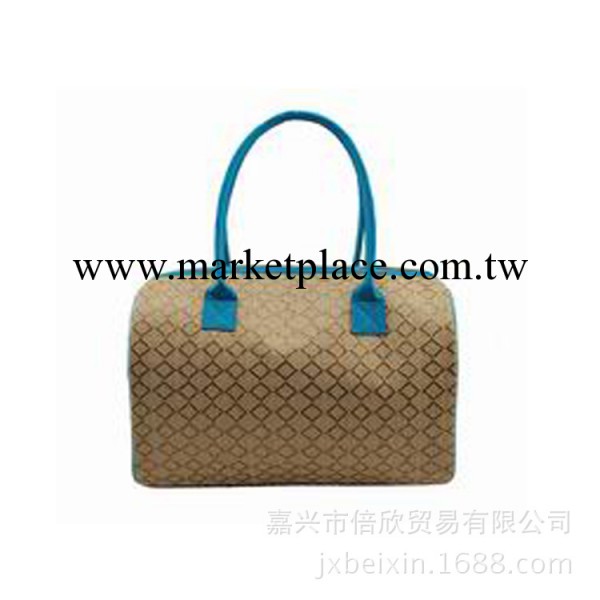 【廠傢直銷 外貿原單】女士夏季手提包 方格草編料 OEM 出口工廠,批發,進口,代購