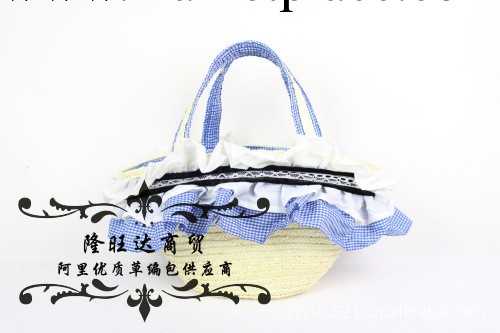 批發定做 vivi田園花佈裙子草編包藤編包編織包草包女包沙灘包工廠,批發,進口,代購