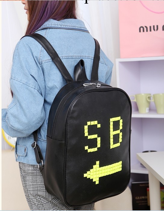 時尚新品韓版學院風SB字母雙肩包 休閒包 雙肩後背包 支持混批工廠,批發,進口,代購