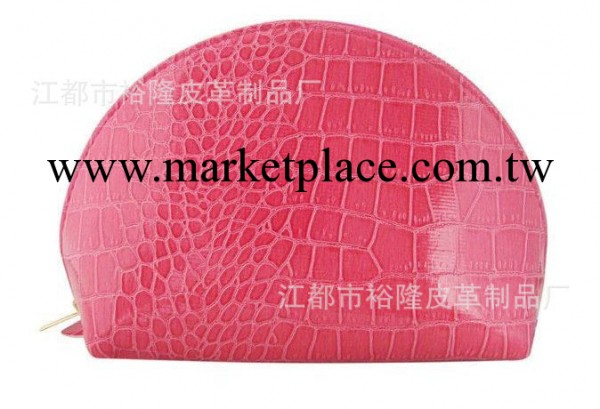 熱銷推薦 時尚韓版水餃條紋PU皮化妝包 高質量產品工廠,批發,進口,代購