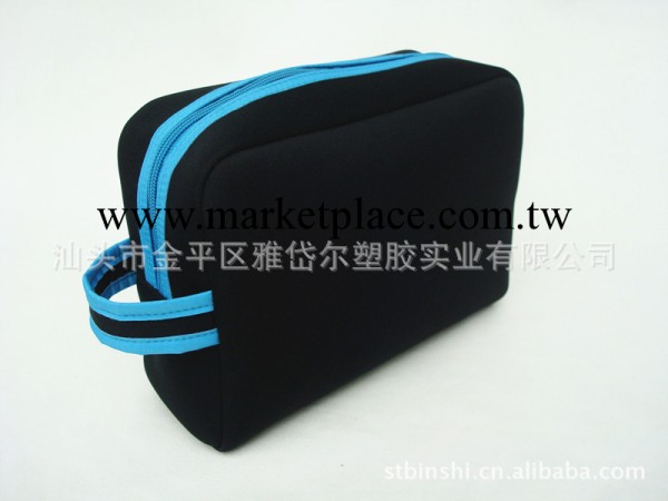 廠傢供應 新款時尚黑色潛水料化妝包 手拿化妝包 cosmetic bag工廠,批發,進口,代購