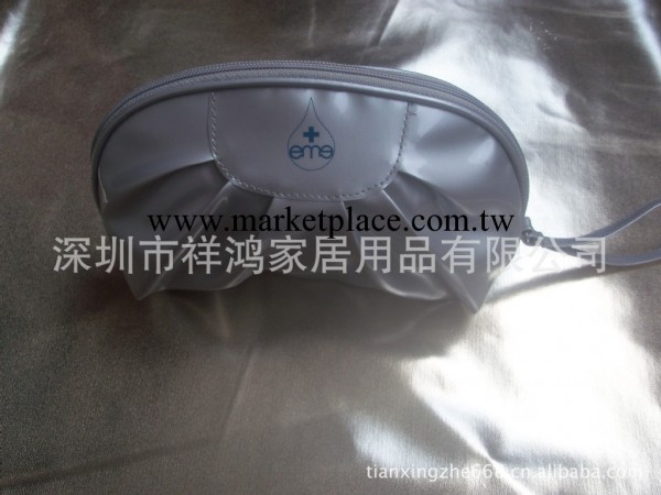 深圳廠傢供應大牌奢華珠光銀色PU化妝包做工精致來樣來圖定制生產工廠,批發,進口,代購