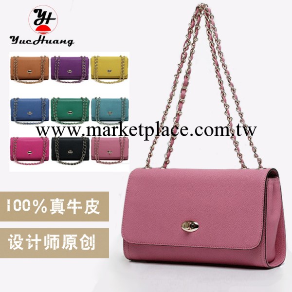 天天限量購 2014新款品牌女包 真皮韓國時尚鏈條包 單肩牛皮包包工廠,批發,進口,代購