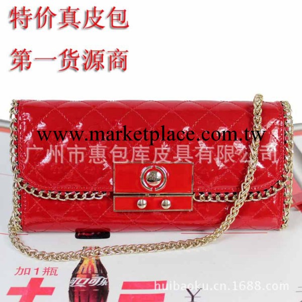 X1 批發品牌真牛皮小包廣州斜挎包流行車線菱格鏈條真皮女包市場工廠,批發,進口,代購