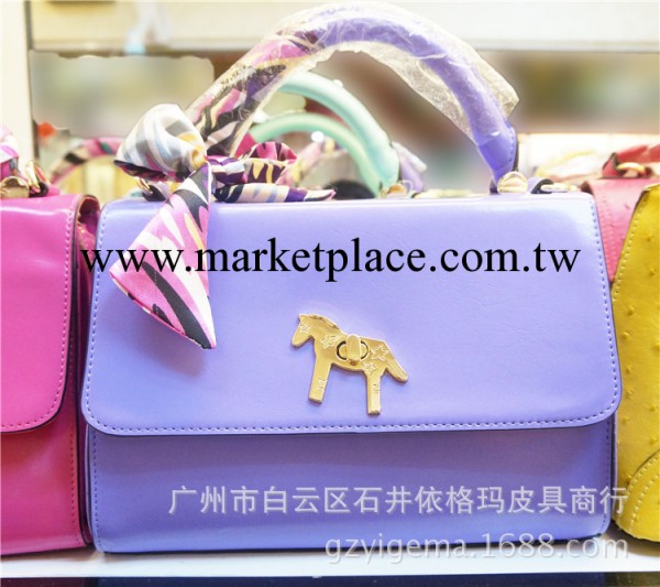 依格瑪韓版時尚真皮女包小馬包牛皮簡約手提手挽斜跨包包工廠,批發,進口,代購