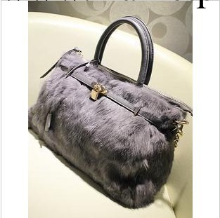 2012秋冬新款歐美大牌女包毛毛包鎖頭包手提單肩斜挎包 CX1358工廠,批發,進口,代購