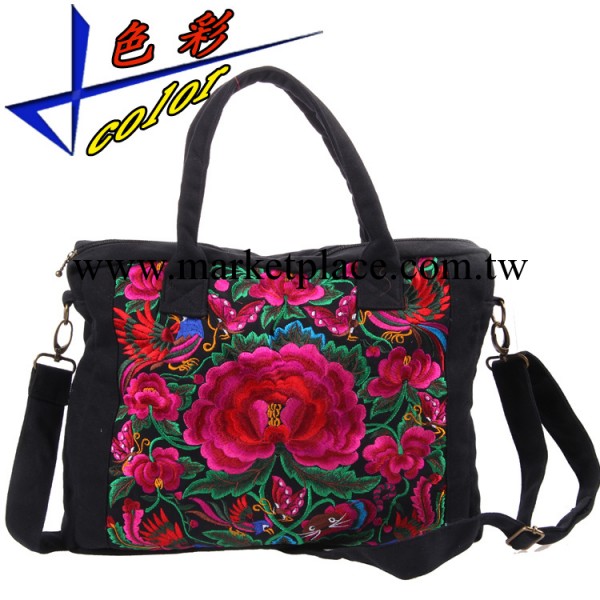 原創雲南民族風繡花刺繡包 時尚單肩斜跨兩用包電腦公文女包批發工廠,批發,進口,代購
