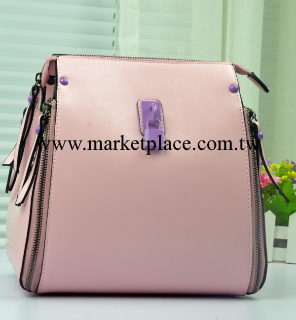 實拍 2014春夏新款冰淇淋色兩用雙皮帶時尚女包單肩包挎包9265工廠,批發,進口,代購
