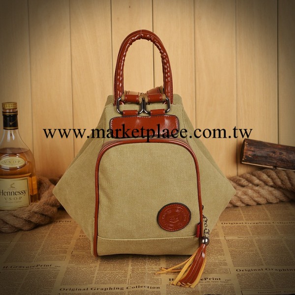 2014年春季新款女包帆佈雙肩包女士手提包兩用包工廠,批發,進口,代購