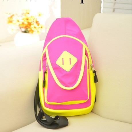 2014新款挎包尼龍腰包胸包兩用斜挎小包包復古撞色女包批發工廠,批發,進口,代購