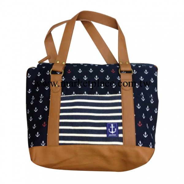 日單森女系帆佈船錨單肩斜背兩用包 休閒包 時尚女包 外貿包工廠,批發,進口,代購