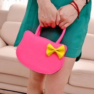 新款韓版兒童hello kitty女童 KT貓手提斜跨兩用包熒光色公主包包工廠,批發,進口,代購