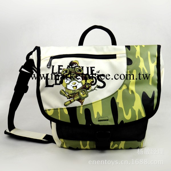 兩用 動漫背包 英雄聯盟 標志 帆佈書包 中學生單肩斜挎包工廠,批發,進口,代購