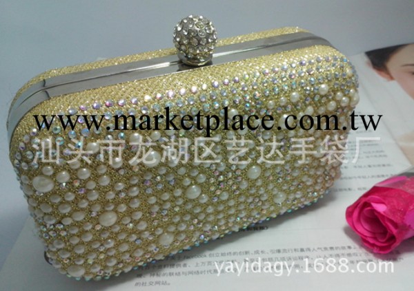 廠傢推薦2013新款品牌高檔女包例外鑲鉆晚宴包手拿包工廠,批發,進口,代購
