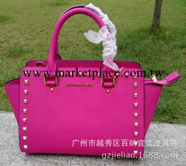 廠傢直銷 2013新款 MK michael kors 十字紋牛皮真皮手提單肩女包批發・進口・工廠・代買・代購