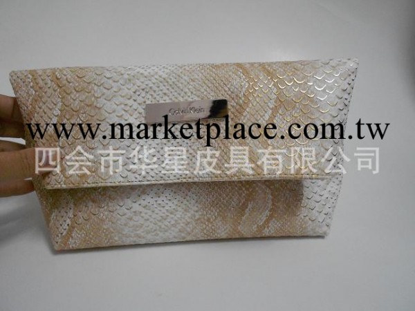 外貿出口訂單歐美品牌CK蛇紋手拿包晚宴包化妝包廠傢直批工廠,批發,進口,代購