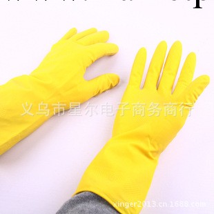 廠傢直銷乳膠光面清潔手套 橡膠手套 加厚絨裡傢務乳膠手套55g工廠,批發,進口,代購