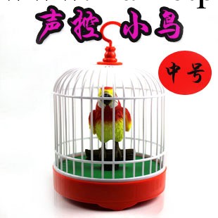 鳥籠聲控工藝擺設休閒玩具聲控鳥 電動小鳥  批發工廠,批發,進口,代購