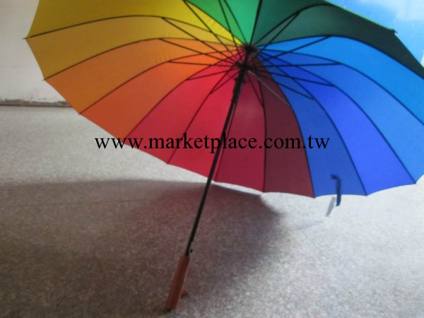 熱銷供應 上虞創意雨傘 彩虹直桿自動雨傘工廠,批發,進口,代購