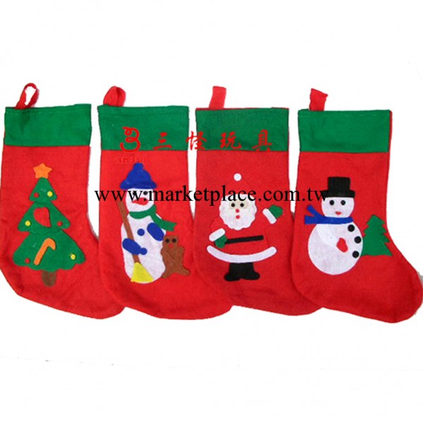 供應聖誕節用品 聖誕裝飾品禮物禮品 無紡佈聖誕襪 四款批發・進口・工廠・代買・代購