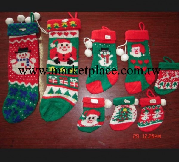 外貿廠傢供應絨佈繡花聖誕襪 印花無紡佈聖誕襪 針織提花聖誕襪批發・進口・工廠・代買・代購
